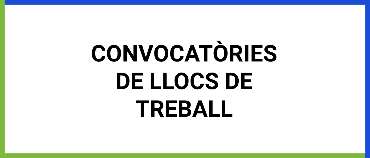 convocatories de treball